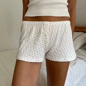 For Angels Noel Shorts in White Floral